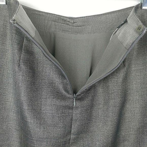 GIORGIO ARMANI WOOL Blend Bow A-Line Career Skirt - Picture 5 of 8